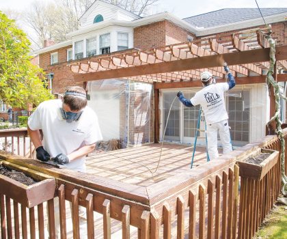 Chagrin Home Improvements can turn the appearance of your deck around before the balmy temps are here to stay