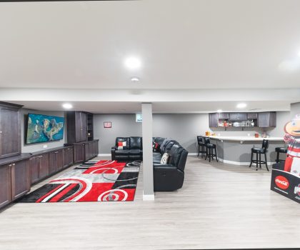 Here’s how Bob Gallese and the team at Acclaim Renovations & Design transformed one Mentor couple’s basement