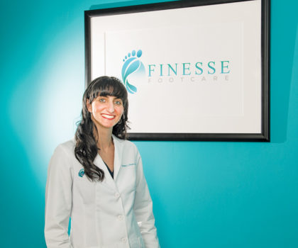 Dr. Danielle Shaper, of  Finesse Footcare, can zap away the nail fungus with her Lunula laser