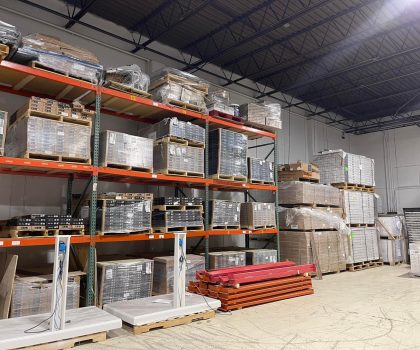 The Floorz warehouse is packed with flooring closeouts and specials