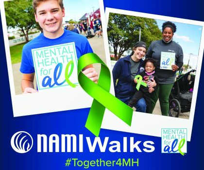 During this year’s NAMIWalks Lake County, OH, people who’ve been touched by mental health issues are invited to gather to share their stories