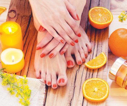 Scented pedicures at Cory’s Hair Studio & Day Spa