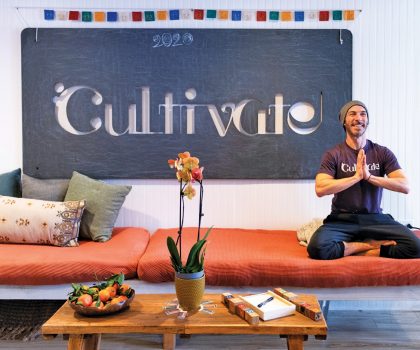 In an effort to make yoga accessible to all, Evan Scharfeld has changed the way people immerse themselves at Cultivate Yoga Space