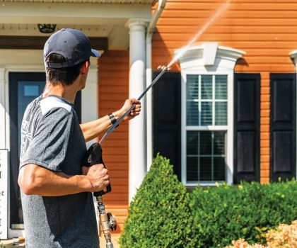 Pristine Clean can eliminate algae, moss, dirt and grime from your home’s siding, roof and concrete