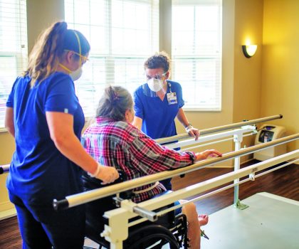 Motivation, rehabilitation, and a team approach to helping patients return home is the goal of Mapleview Country Villa