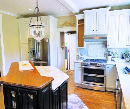 The craftsmen at Neubert Painting can make old wood cabinets look like new again