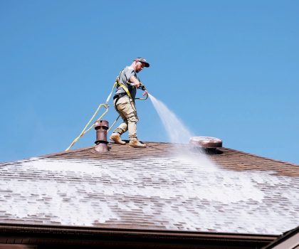 Pristine Clean is offering 20% off power washing services, including full house wash, roof cleaning, and concrete driveway washing and sealing