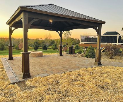 Kick your enjoyment of the great outdoors up a notch with a patio or pavilion installed by Precision Outdoor Creations