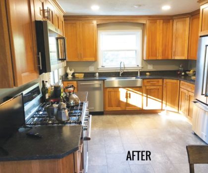 Acclaim Renovations & Design brought an outdated kitchen into the here and now