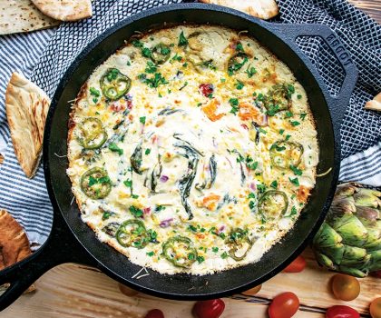 The Starving Chef Recipe: Cast Iron Spinach Artichoke Dip