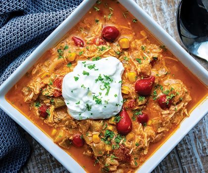 The Starving Chef Recipe: Roasted Red Pepper Chicken Chili